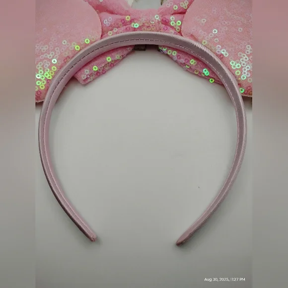 Disney Pink Sequin Disney Castle Castle Headband Brand-new 🎁 - Picture 3 of 3
